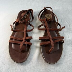 Vince Camuto Chestnut Strappy Sandals